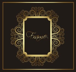 golden frame