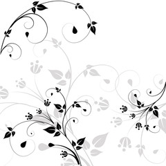 Beautiful pattern of scrolls and leaves