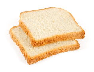 Fototapeta na wymiar two slices of wheaten toast bread