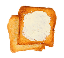 toasts with butter