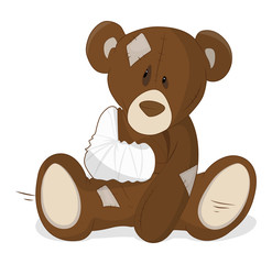 Unhealthy Teddy Vector