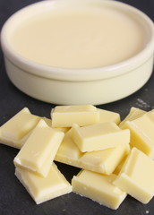 crème lactée au chocolat blanc