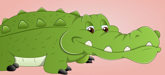 Obraz premium Cartoon Alligator Vector