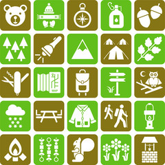 Hiker&Mountain icons