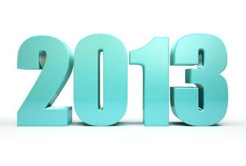 2013 year isolated on the black background illustration