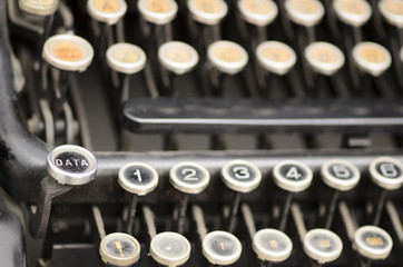 old typewriter keyboard
