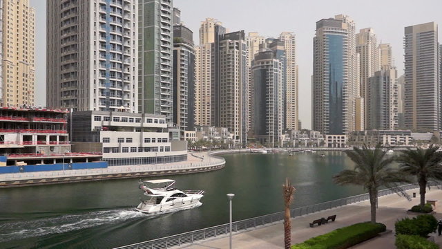 Yacht in Dubai Marina