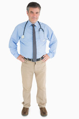 Fototapeta premium Doctor standing and smiling