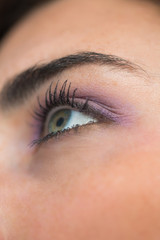 Obraz premium Woman having made up eyes