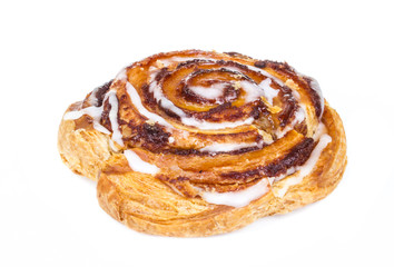 sweet bun isolated on white