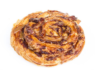 sweet bun isolated on white