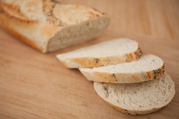 Sliced baguette