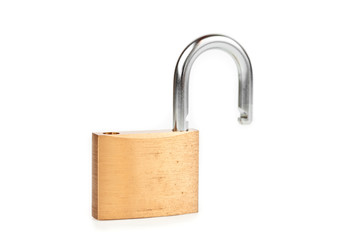 Unlocked padlock