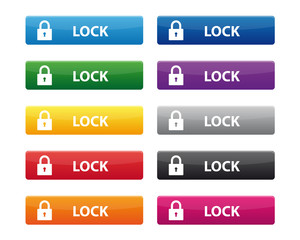 Fototapeta premium Lock buttons