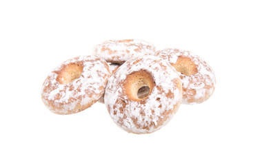 sweet cookies isolated on a white background
