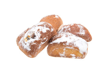 sweet cookies isolated on a white background