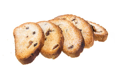 cookies on white background