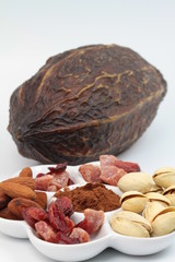 préparation de chocolat et ses ingrédients 