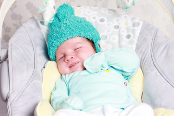 Naklejka premium Newborn baby sleeping
