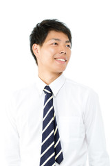 Young asian smiling businessman