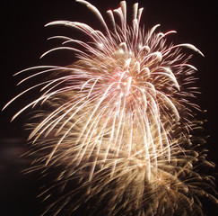 Colorful fireworks to celebrate festival