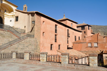 Fototapeta na wymiar Kwadrat w Albarracin, Teruel (Hiszpania)