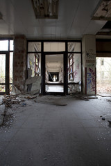 Fototapeta na wymiar An abandoned building in Berlin, Germany