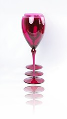 Pink Elegant Wine Glasses