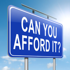 Obraz premium Can you afford it?