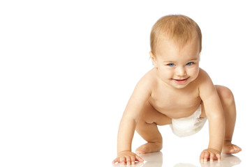 Crawling baby - Baby krabbelt