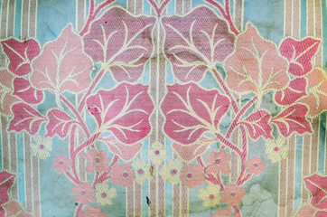 Vintage floral textile background