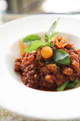 Fried chilly paste with pork