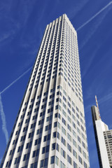 Obraz premium Skyscraper showing many windows in Frankfurt am Main