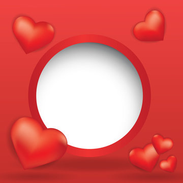 web design bubble with hearts