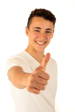 Teenager Daumen hoch 1.11.12