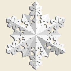 Decorative abstract snowflake.