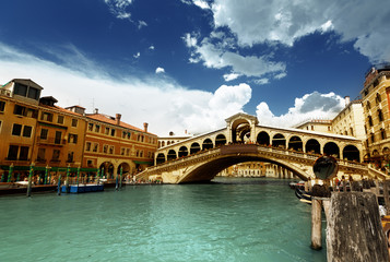 Rialto bridge in Venice, Italy