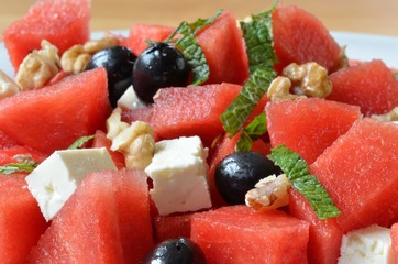 Wassermelonensalat