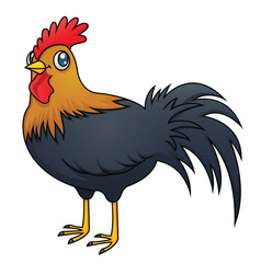 Cartoon Rooster