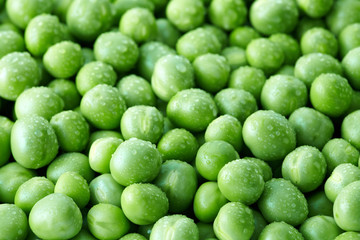 green peas background