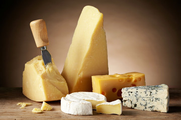 Various types of cheese