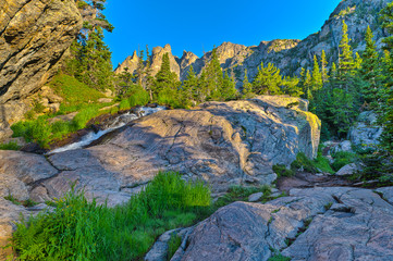 Tyndal Creek Cascade at Sunrise