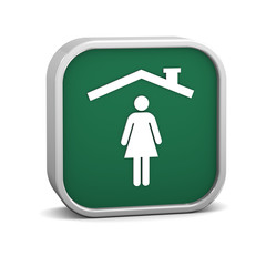 Woman insurance sign