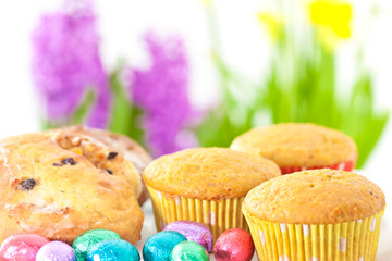 Gebäck mit Ostereiern, Cookies with Easter eggs