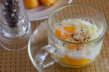 Soft boiled egg and Deep-fried dough stick