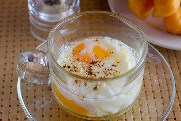 Soft boiled egg and Deep-fried dough stick