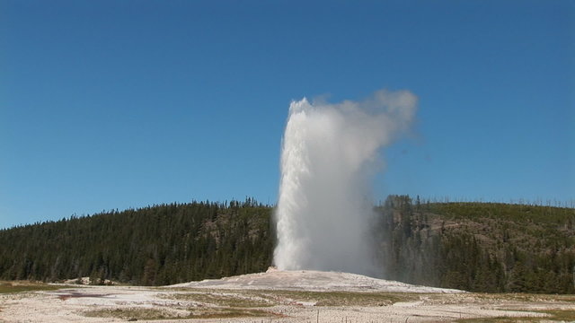 Old Faithful in Yellowstone National Park