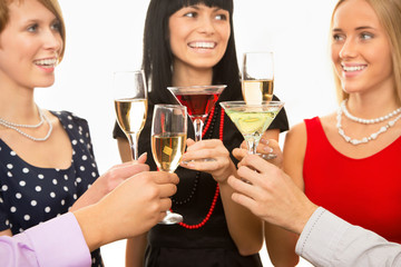 Happy people at party