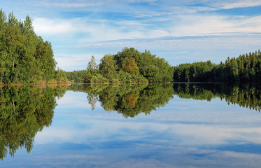 Lesnoe Lake on Bolshoy Solovetsky Island, Russia