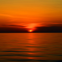 Obraz na płótnie Canvas Beautiful red sunset